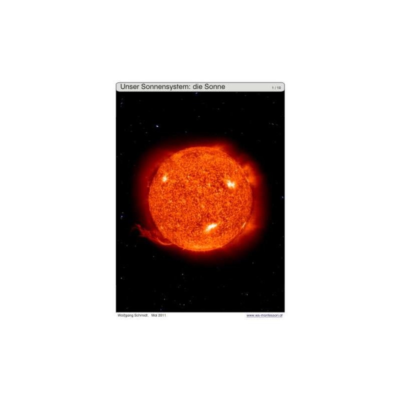 Schiebe- und Aufdeckspieleinlagen - Unser Sonnensystem