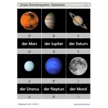 Schiebe- und Aufdeckspieleinlagen - Unser Sonnensystem