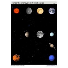 Schiebe- und Aufdeckspieleinlagen - Unser Sonnensystem