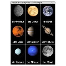 Schiebe- und Aufdeckspieleinlagen - Unser Sonnensystem