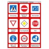 Schiebe- und Aufdeckspieleinlagen - Verkehrszeichen