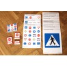 Sliding and turn-up game deposits - traffic signs