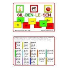 New syllable reading, sound reading material