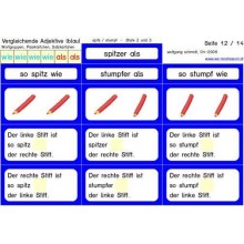 Comparative adjectives blue (This item is available in english)
