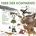 Tiere nach Kontinenten